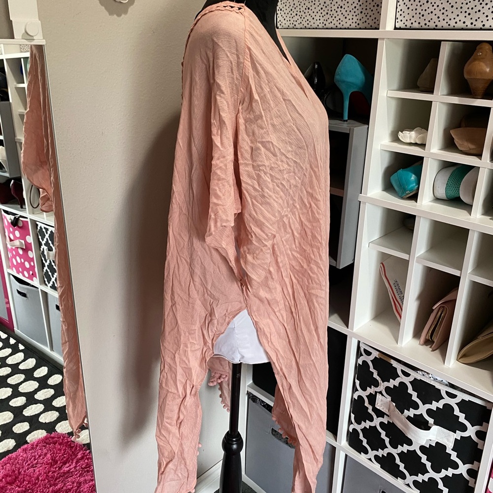 Pink Lace Kimono - Picture 3 of 5